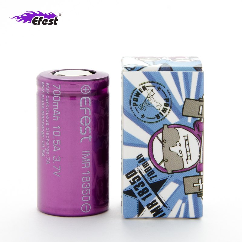 Pila Efest IMR 18350 700mah 10.5A morada