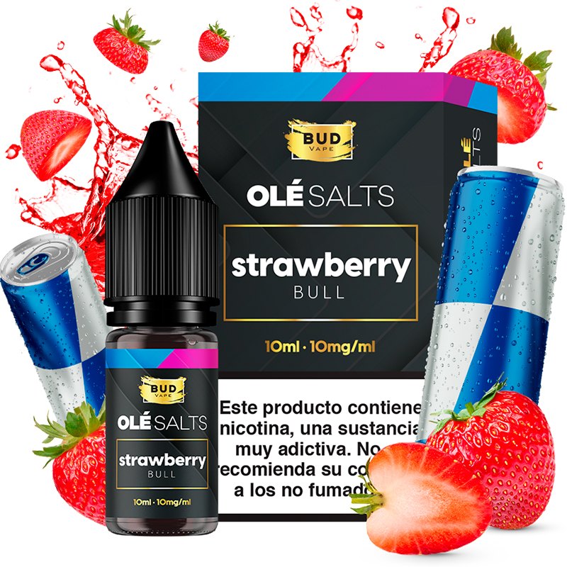 Strawberry Bull 10ml - Olé Salts by Bud Vape