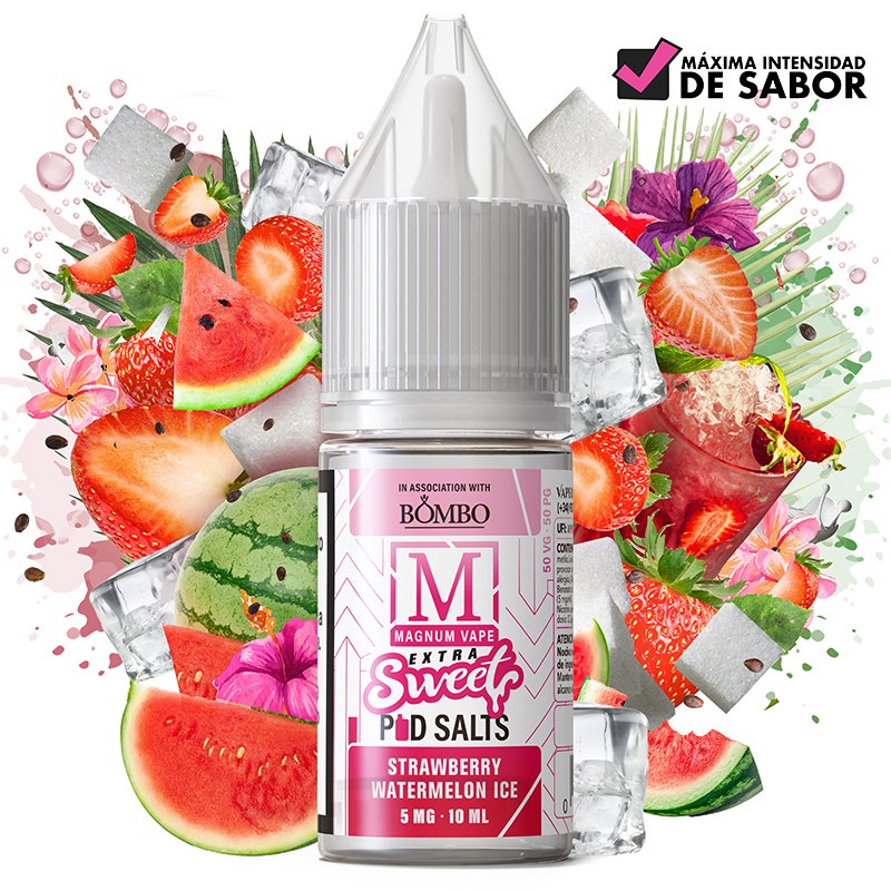 Strawberry Watermelon Ice 10ml - Magnum Vape Extra Sweet Pod Salts
