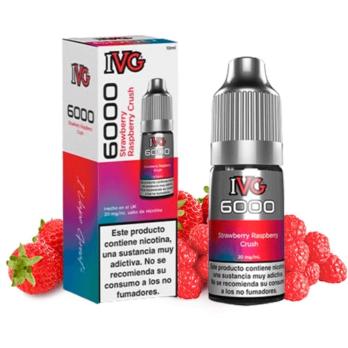 IVG 6000 Salts Strawberry Raspberry Crush 10ml