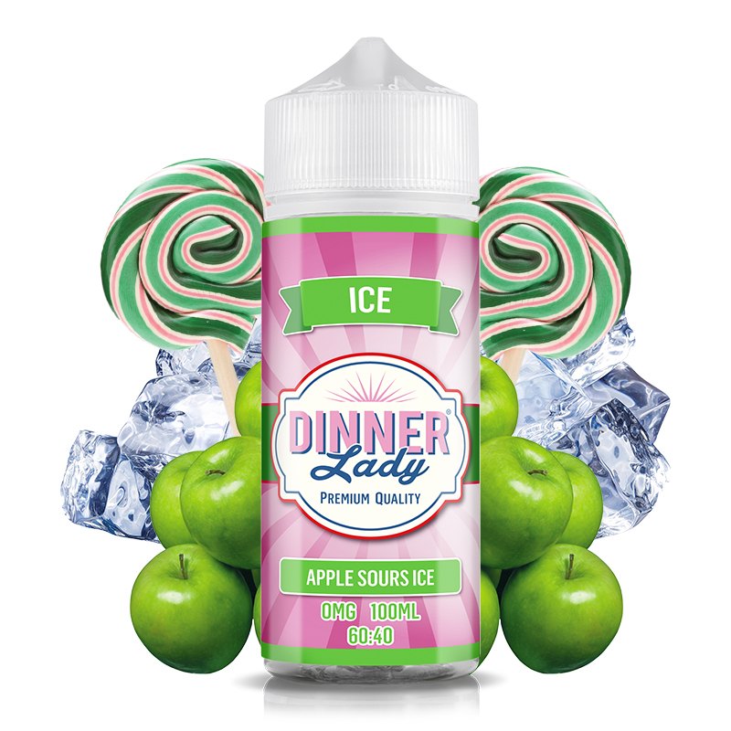 Apple Sours Ice 100ml - Dinner Lady