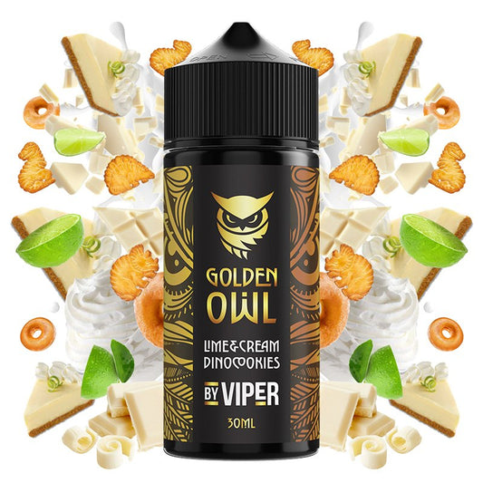 Aroma Lime Cream Dinocookies 30ml/120 (Longfill) - Golden Owl by Viper