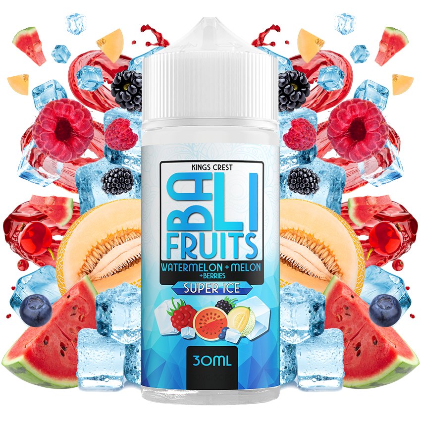 Aroma Watermelon + Melon + Berries Super Ice 30ml (Longfill) - Bali Fruits by Kings Crest