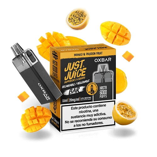 Just Juice Oxbar Refillable Pod Mango & Passionfruit