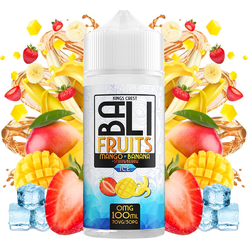 Mango + Banana + Strawberry Ice 100ml - Bali Fruits by Kings Crest