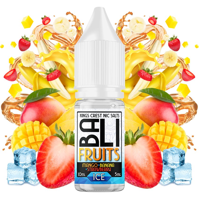 Mango + Banana + Strawberry Ice 10ml - Bali Fruits Salts by Kings Crest