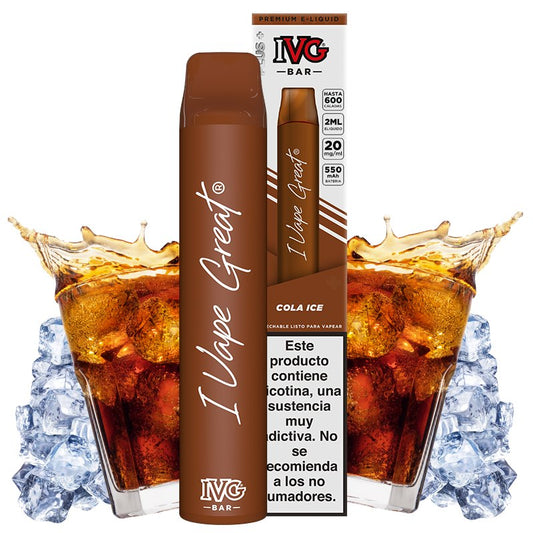 Pod desechable Cola Ice 600puffs - IVG Bar Plus