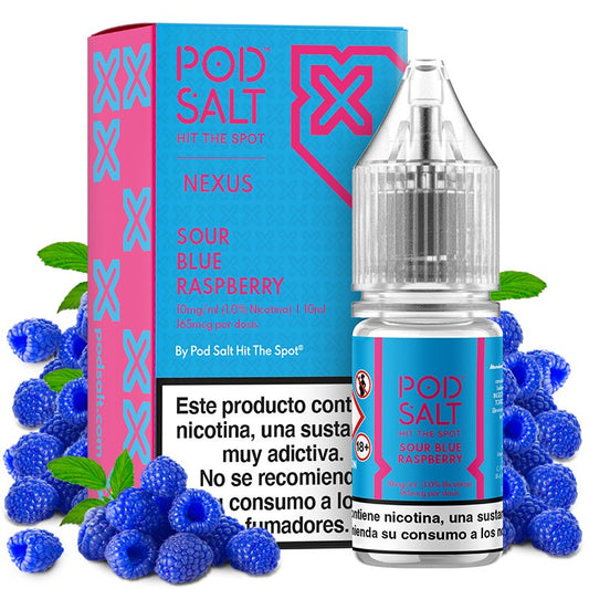 Sour Blue Raspberry 10ml - Nexus Nic Salt by Pod Salt