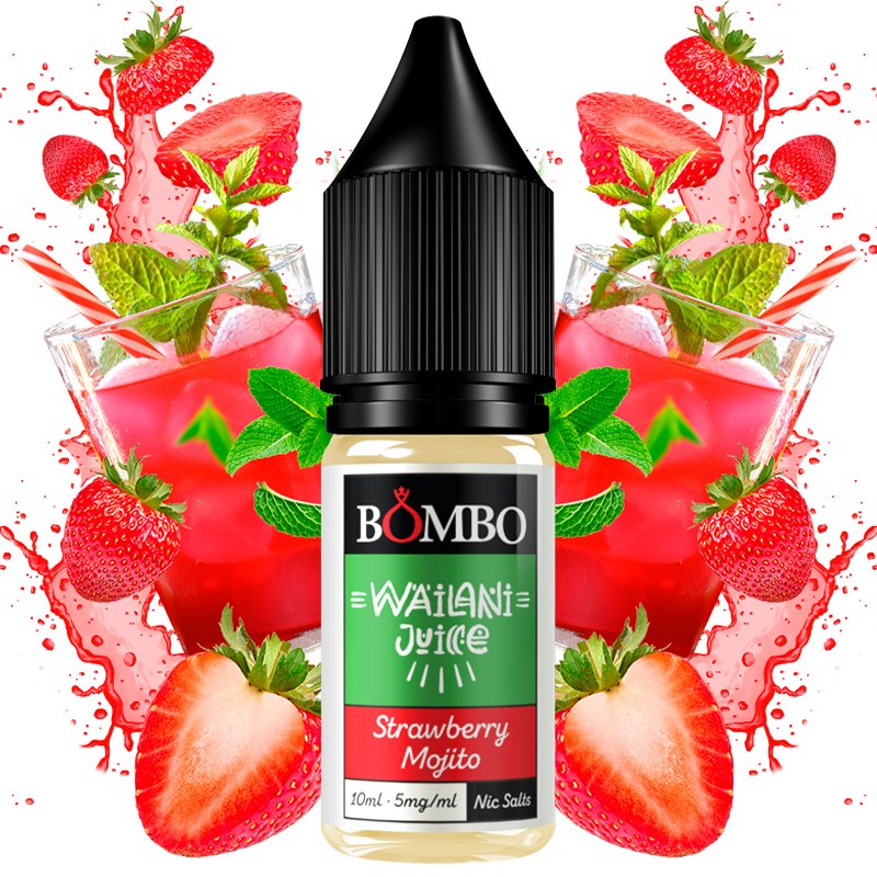 Strawberry Mojito 10ml - Wailani Juice Nic Salts by Bombo