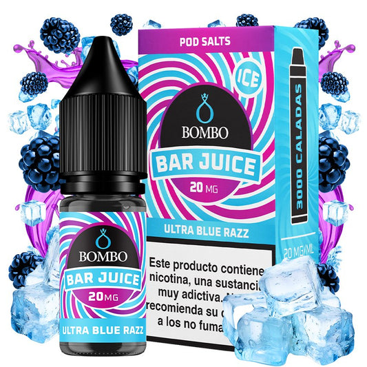 Ultra Blue Razz Ice 10ml - Bar Juice by Bombo