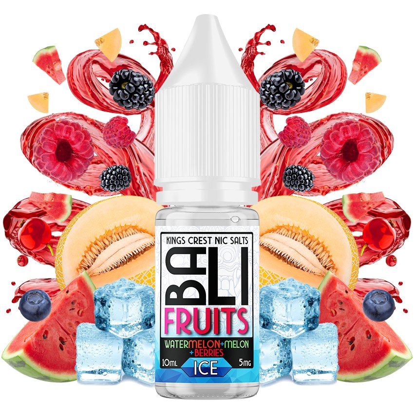 Watermelon + Melon + Berries Ice 10ml - Bali Fruits Salts by Kings Crest