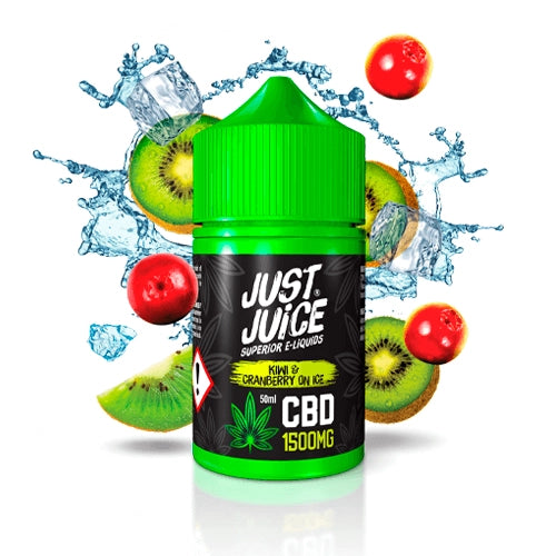 Just Juice CBD E-liquid Kiwi Cranberry On Ice 50ml - 2500 MG