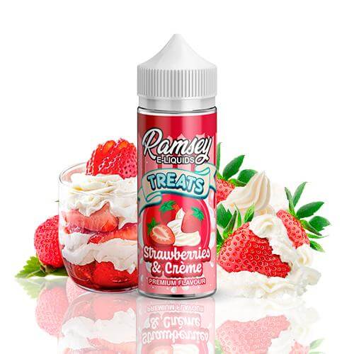 Treats Strawberries & Cream 100ml - Ramsey E-Liquids