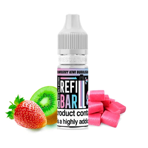 Refill Bar Salts Strawberry Kiwi Bubblegum 10ml