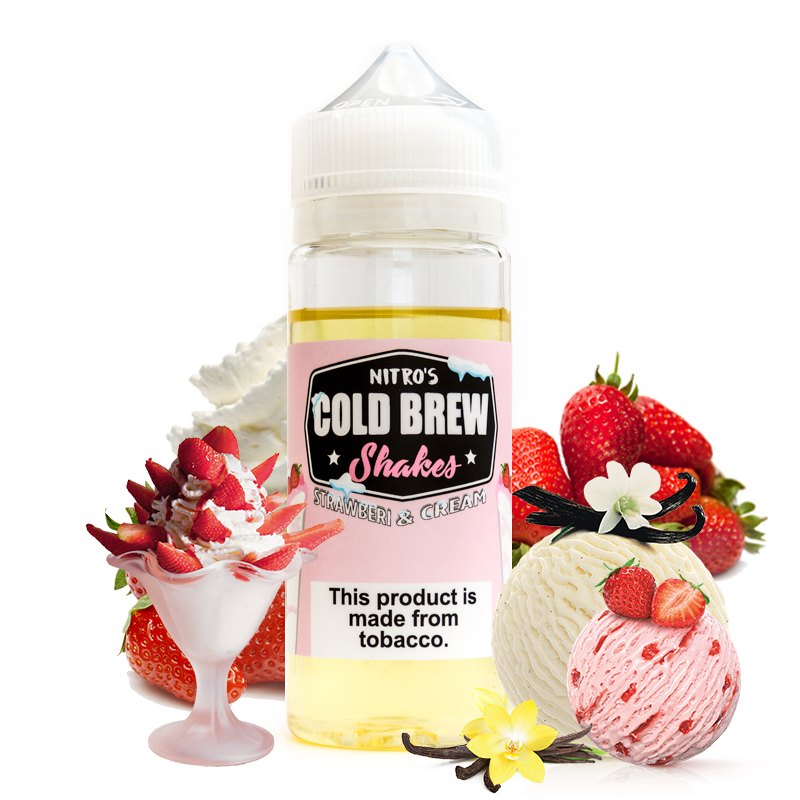 Strawberry and Cream 100ml - Nitro's Cold Brew
