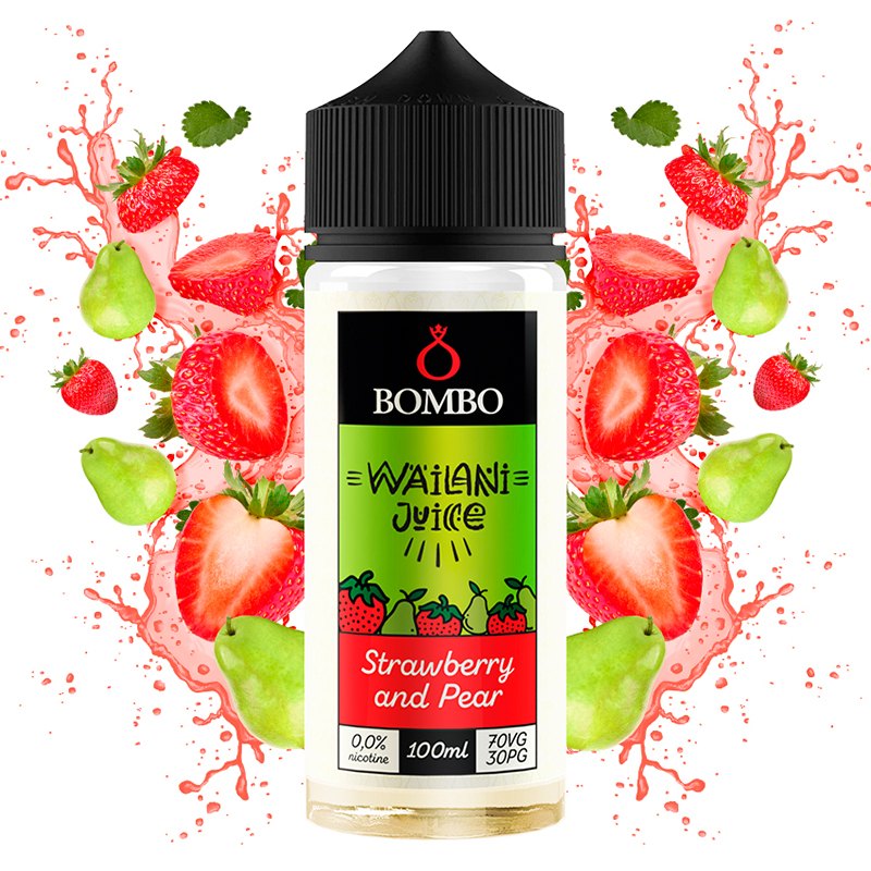 Strawberry and Pear 100ml - Wailani Juice by Bombo