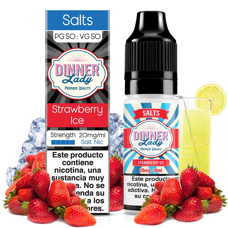 Strawberry Ice 10ml - Dinner Lady Salts